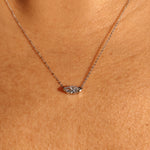 Marquise solitaire pendant east to west setting-The Diamond Setter