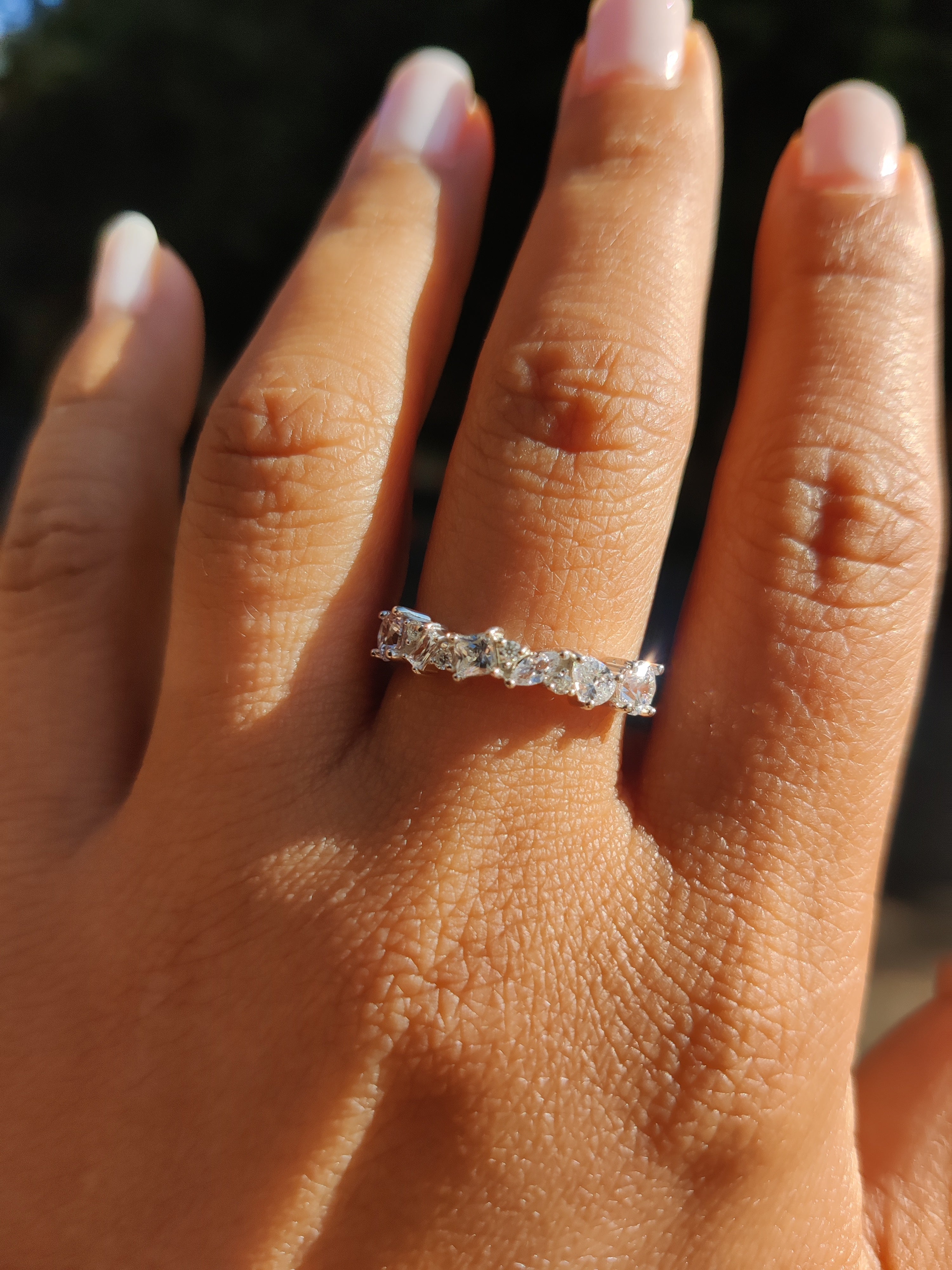 Medley of diamonds eternity ring-The Diamond Setter