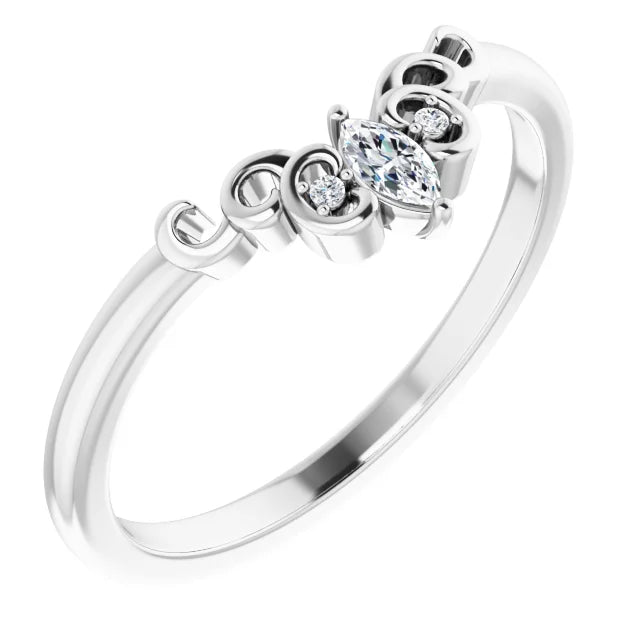 ALCYONE - Sculptural-Inspired Contour Band-The Diamond Setter