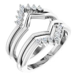 ACRUX - Stunning ring guard with diamonds-The Diamond Setter