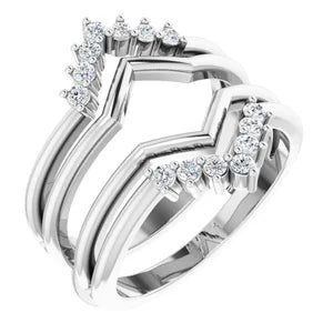 ACRUX - Stunning ring guard with diamonds-The Diamond Setter