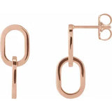 Interlocking Oval Earrings-The Diamond Setter