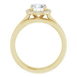 Round Halo Engagement Ring-The Diamond Setter