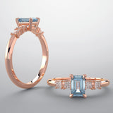 Blue Stone and Diamond Ring-The Diamond Setter
