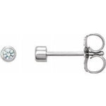Micro Bezel Set Earrings-The Diamond Setter