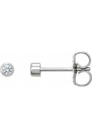 Micro Bezel Set Earrings-The Diamond Setter