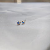 Micro Bezel Set Earrings-The Diamond Setter
