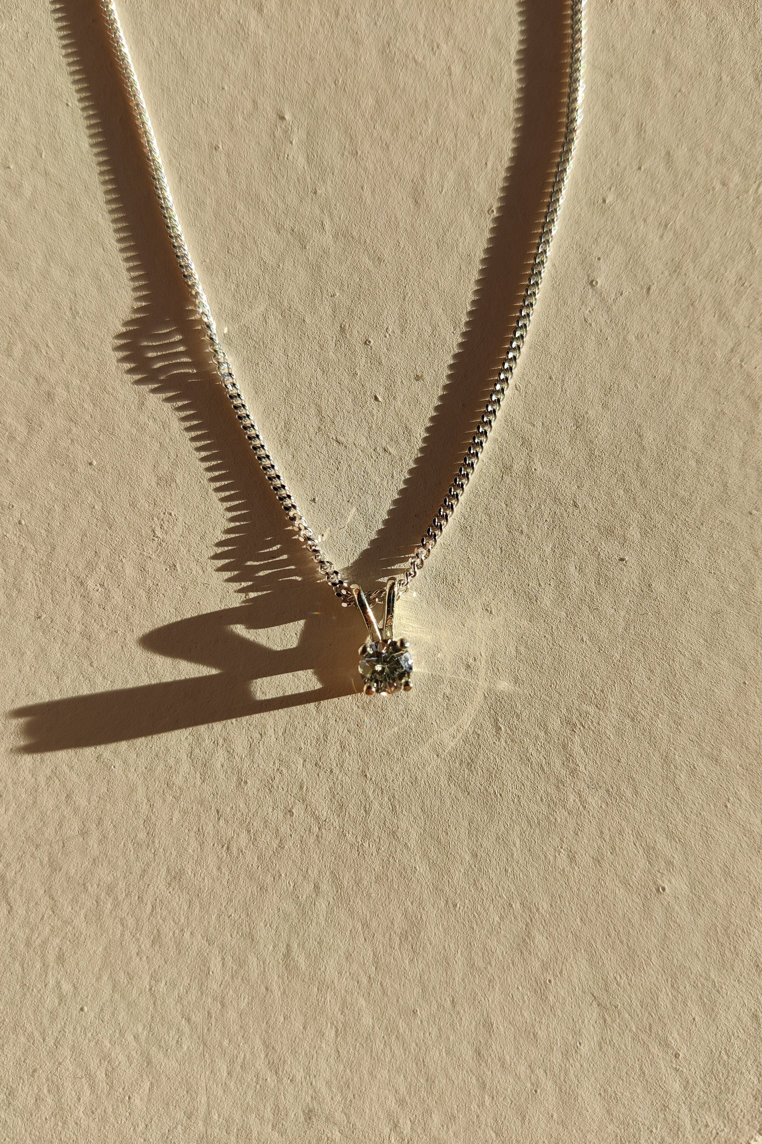 Brilliant Cut Diamond Solitaire Necklace and Pendant-The Diamond Setter