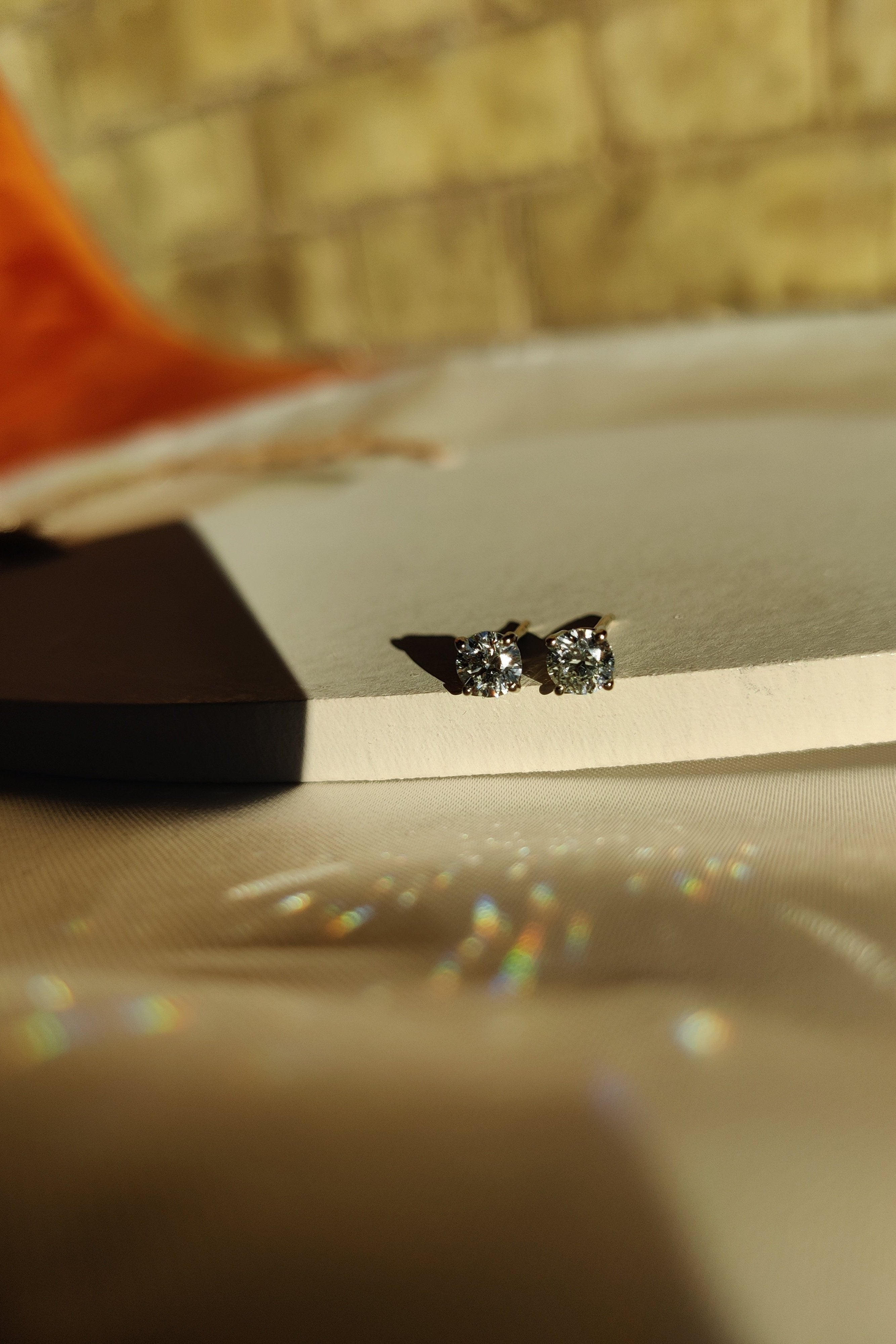 Diamond Stud Earrings in 9ct gold-The Diamond Setter