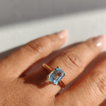 Sky Blue Topaz Dress Ring-The Diamond Setter