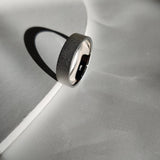 Unique Wedding Ring with Glass Blast Finish-The Diamond Setter