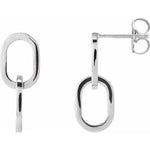 Interlocking Oval Earrings-The Diamond Setter