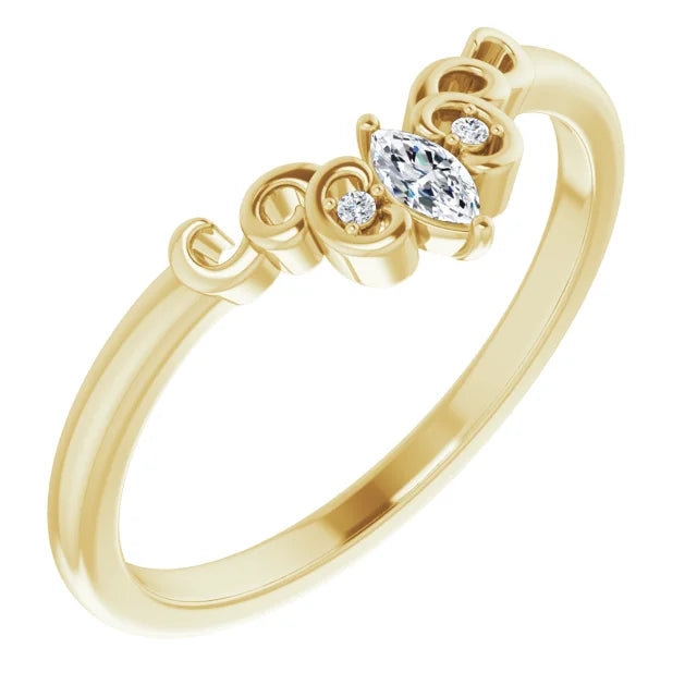ALCYONE - Sculptural-Inspired Contour Band-The Diamond Setter