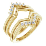 ACRUX - Stunning ring guard with diamonds-The Diamond Setter