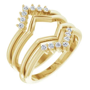 ACRUX - Stunning ring guard with diamonds-The Diamond Setter