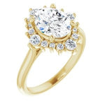 Stunning Oval Engagement Ring with Diamond Halo-The Diamond Setter
