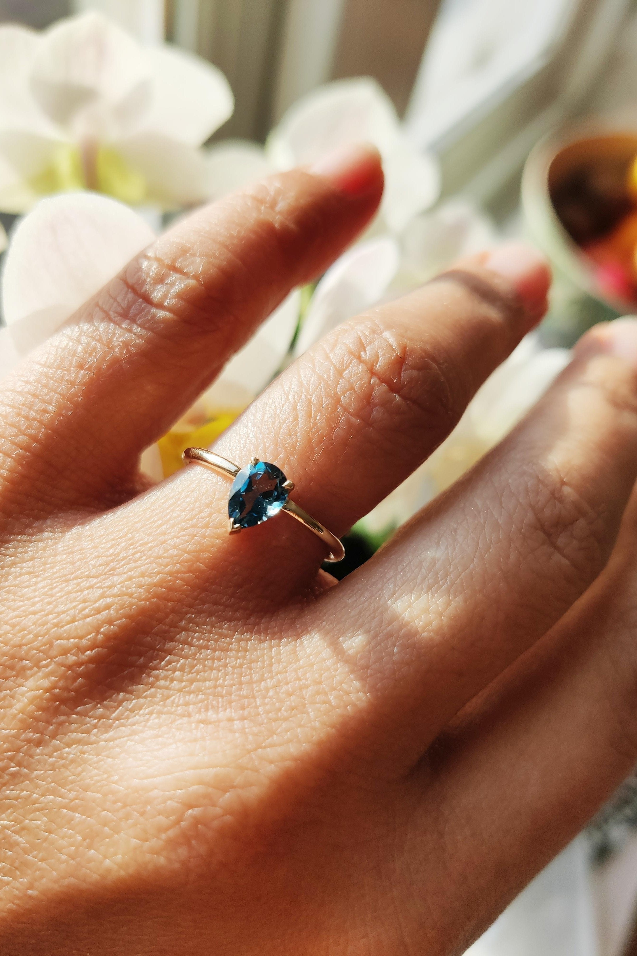 Blue Topaz Ring-The Diamond Setter