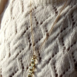 9 carat Gold Wave Necklace with Diamond-The Diamond Setter