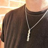 Silver Wave Necklace with Diamond-The Diamond Setter