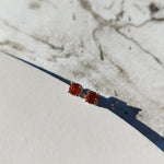 Fire Opal Gold Stud Earrings-Earrings-The Diamond Setter