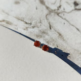 Fire Opal Gold Stud Earrings-Earrings-The Diamond Setter