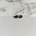 Garnet Stud Earrings in Gold-The Diamond Setter