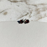 Garnet Stud Earrings in Gold-The Diamond Setter
