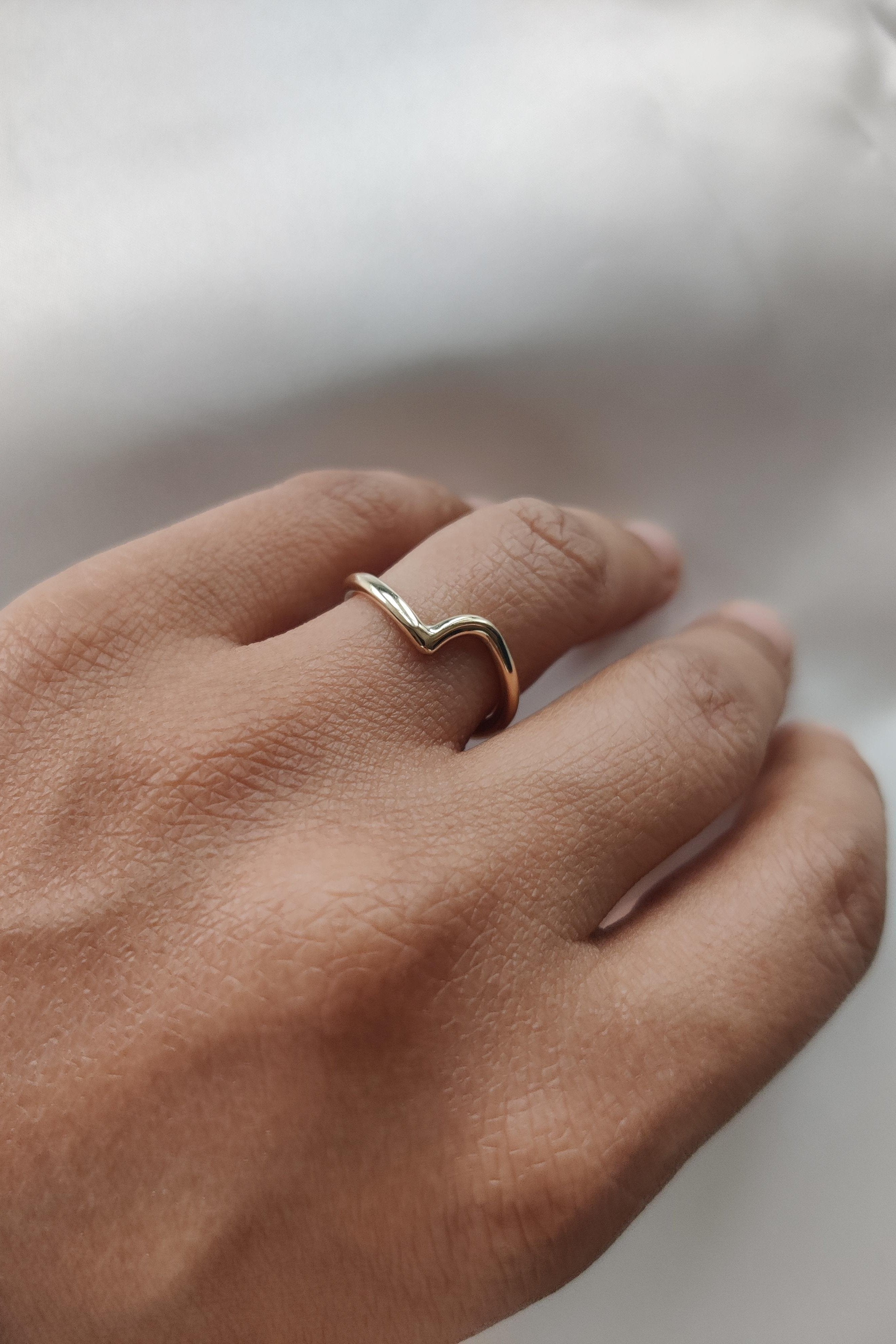 Heart and Wishbone Ring-The Diamond Setter