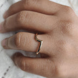 Heart and Wishbone Ring-The Diamond Setter
