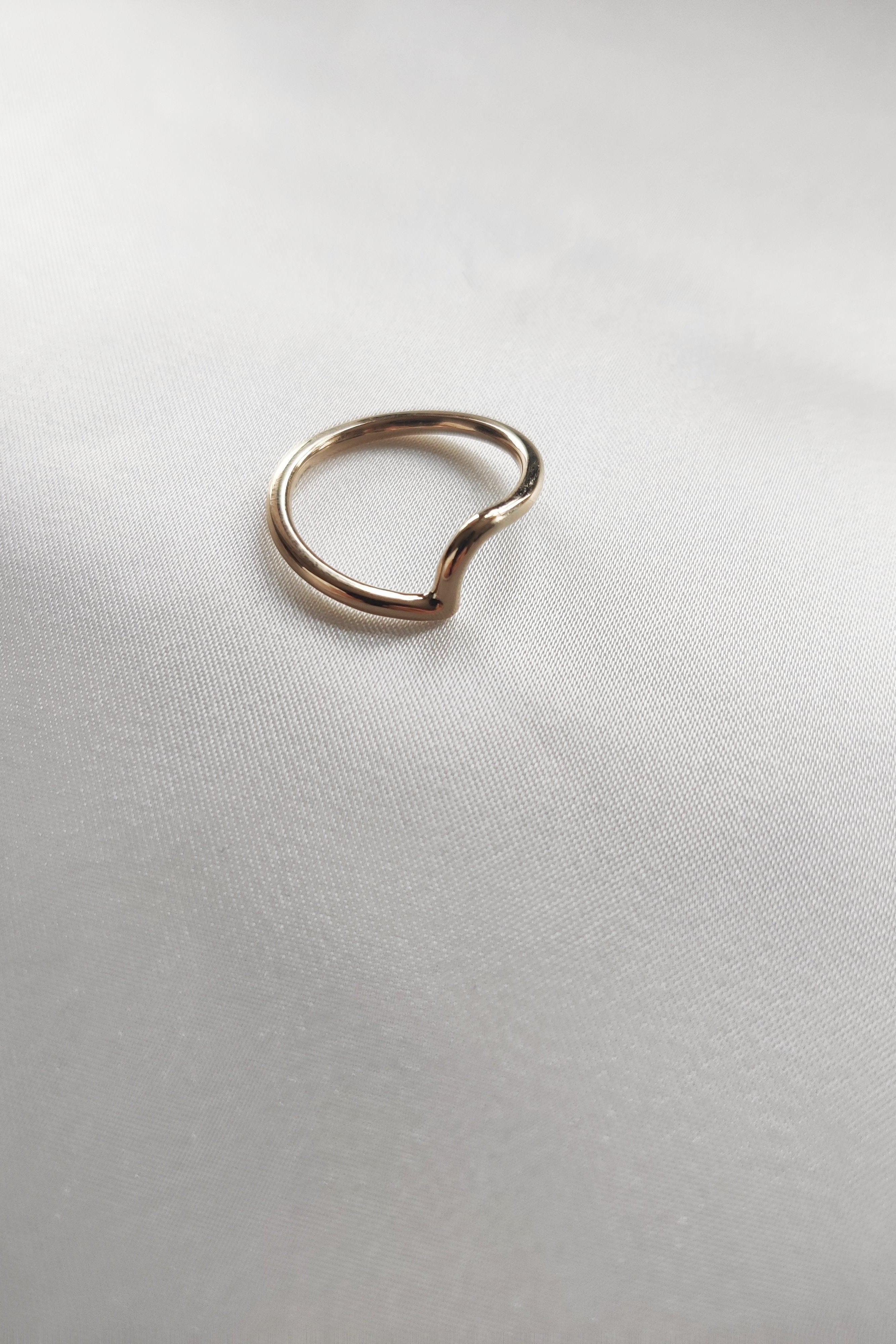 Heart and Wishbone Ring-The Diamond Setter