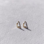 Petite Letter Initial Studs-The Diamond Setter