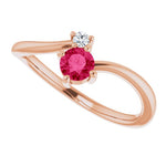 Sapphire and Diamond Petite Ring-The Diamond Setter