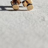 Gold Dot Stud Earrings-The Diamond Setter