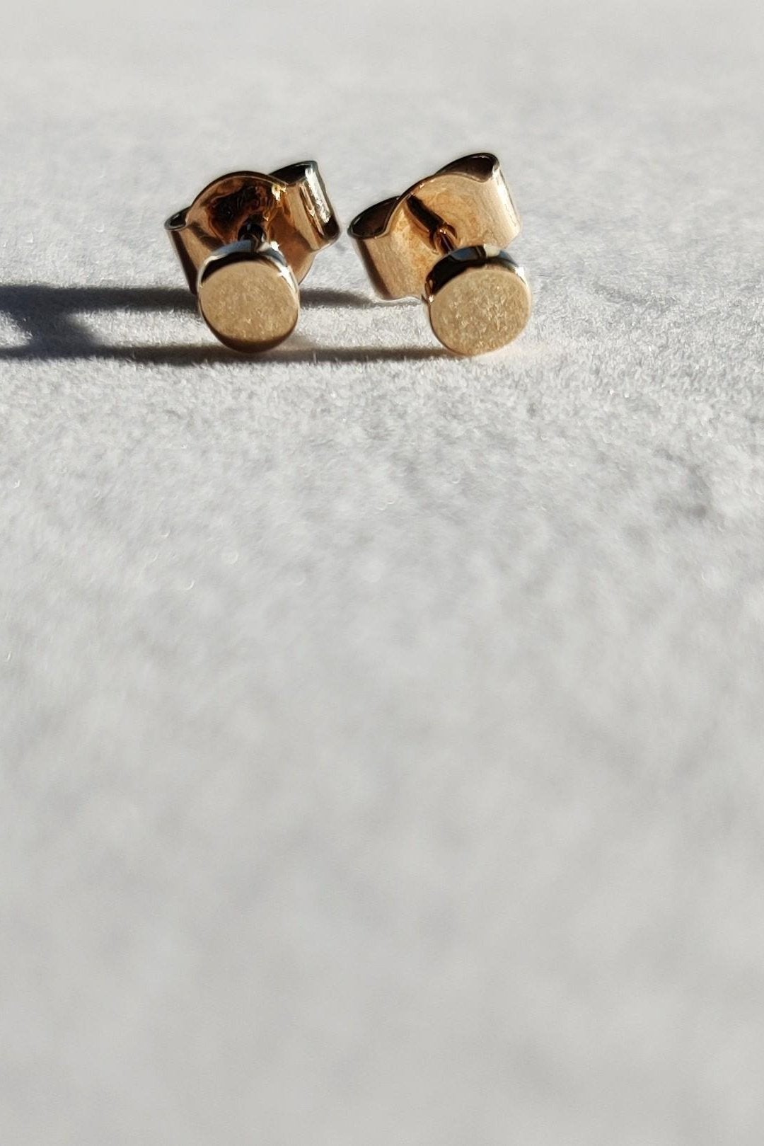 Gold Dot Stud Earrings-The Diamond Setter