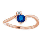 Sapphire and Diamond Petite Ring-The Diamond Setter