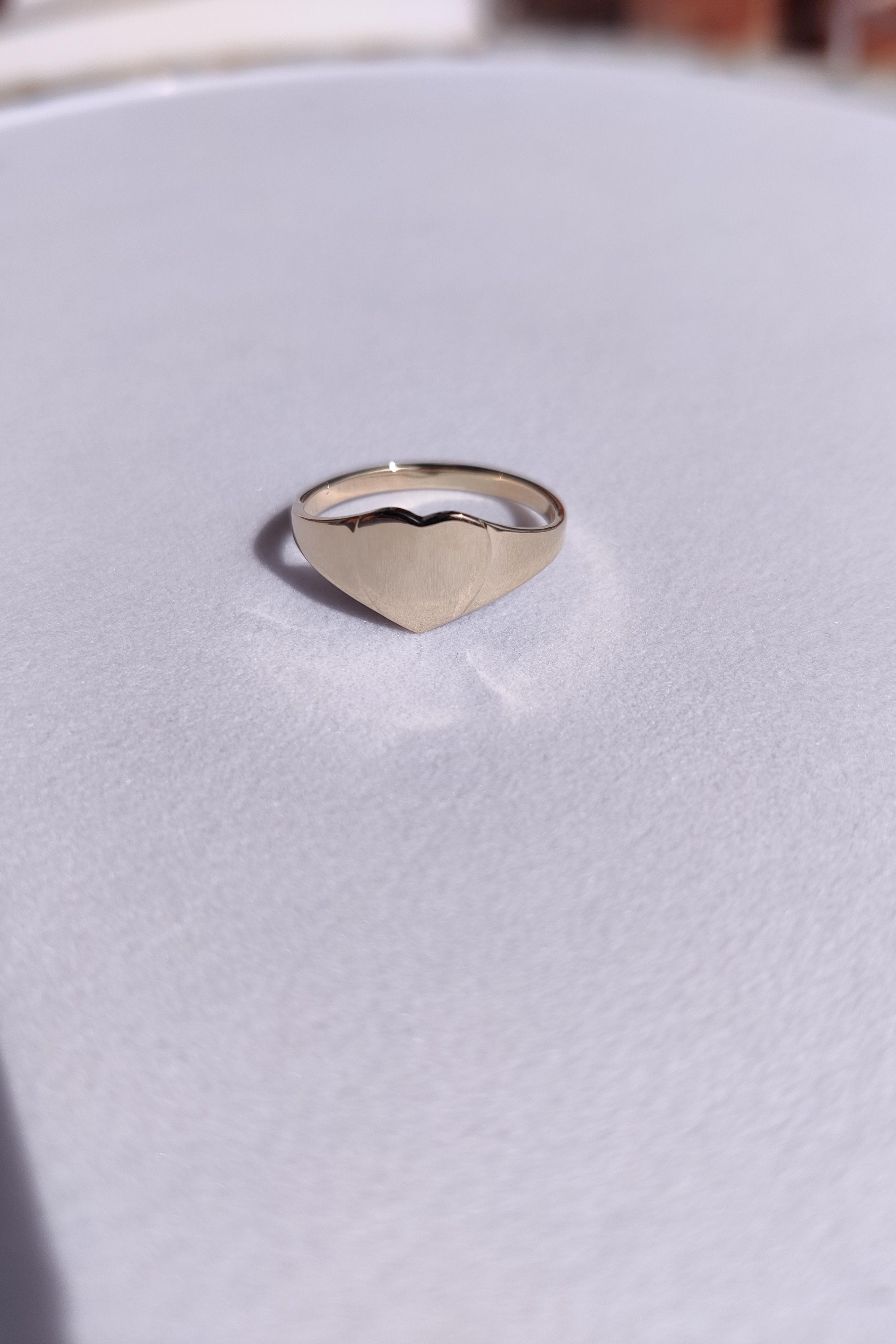 Ladies Heart Signet ring-The Diamond Setter