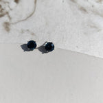 Teal Sapphire Gold Stud Earrings-earrings-The Diamond Setter