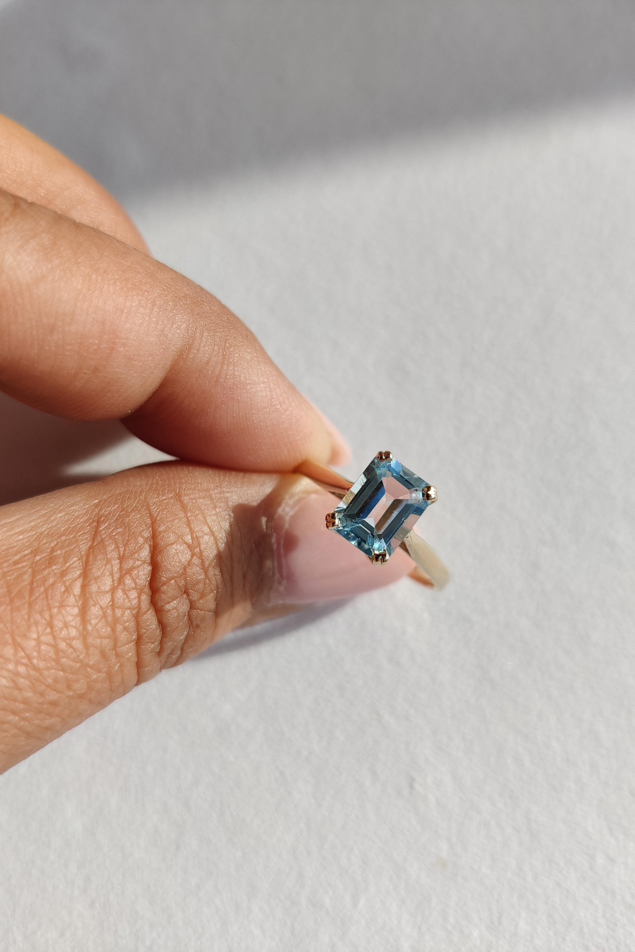 Sky Blue Topaz Dress Ring-The Diamond Setter