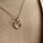 Together Forever Gold and Diamond Pave Pendant-The Diamond Setter