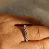 Tapered Half Eternity Ring-The Diamond Setter