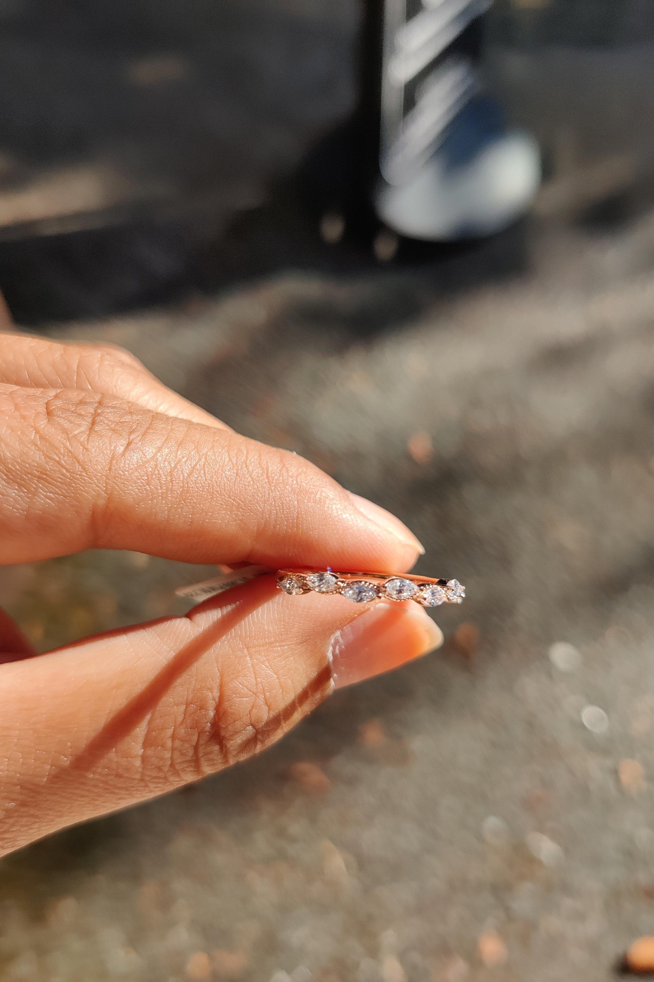 Dancing Marquise Eternity Ring-The Diamond Setter