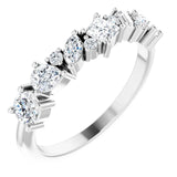 Medley of diamonds eternity ring-The Diamond Setter