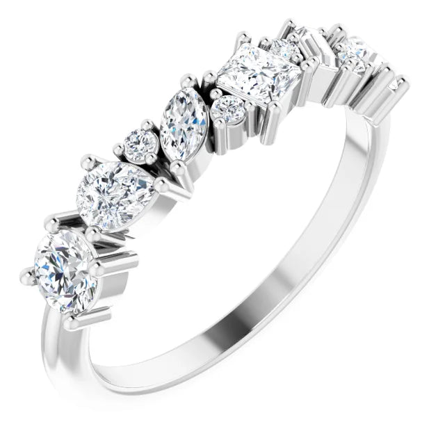 Medley of diamonds eternity ring-The Diamond Setter