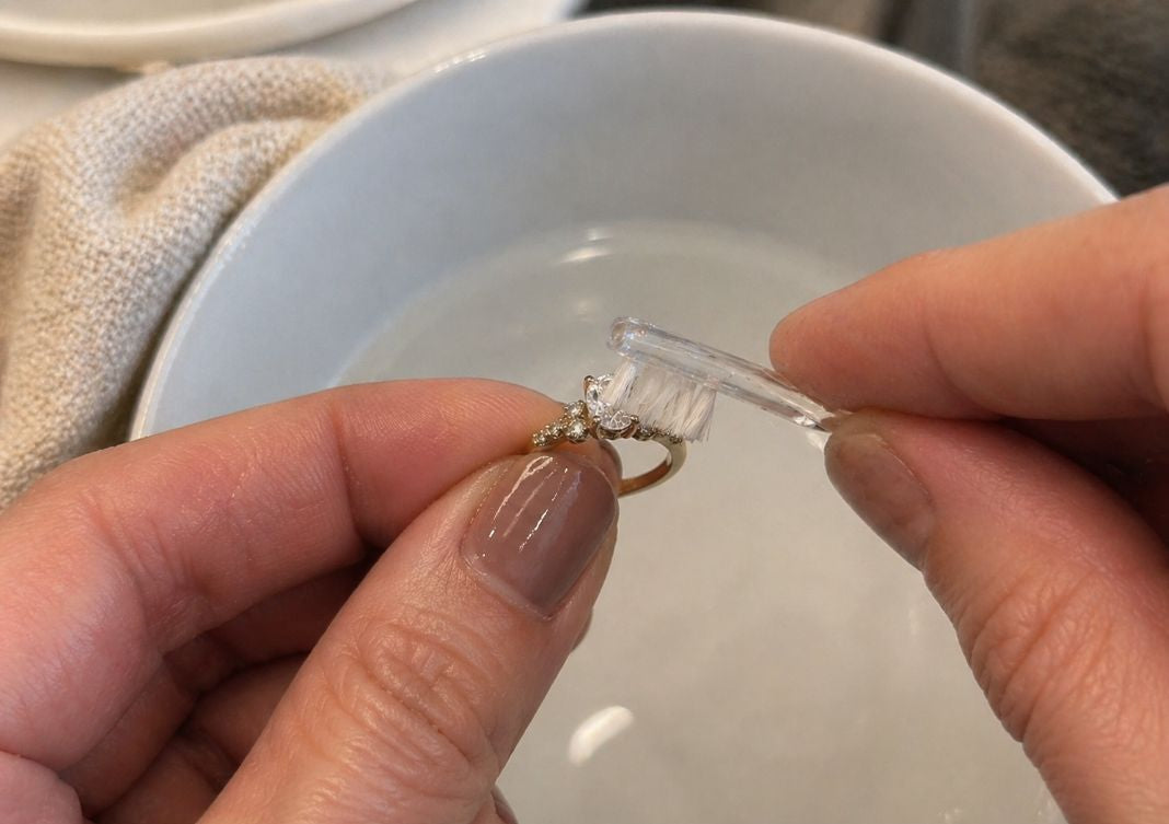 How to clean your engagement ring at home without damaging the stones