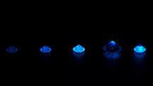 Why is my diamond blue under UV light?
