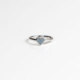 Perfect heart ring with crystallised osmium-The Diamond Setter