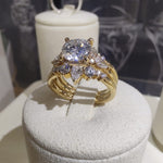 18ct Yellow Gold Stacking Ring Set-The Diamond Setter