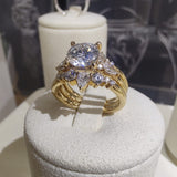 18ct Yellow Gold Stacking Ring Set-The Diamond Setter