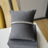 18ct White Gold 8.35ct Natural Diamond Tennis Bracelet-The Diamond Setter