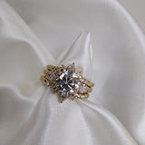 18ct Yellow Gold Stacking Ring Set-The Diamond Setter